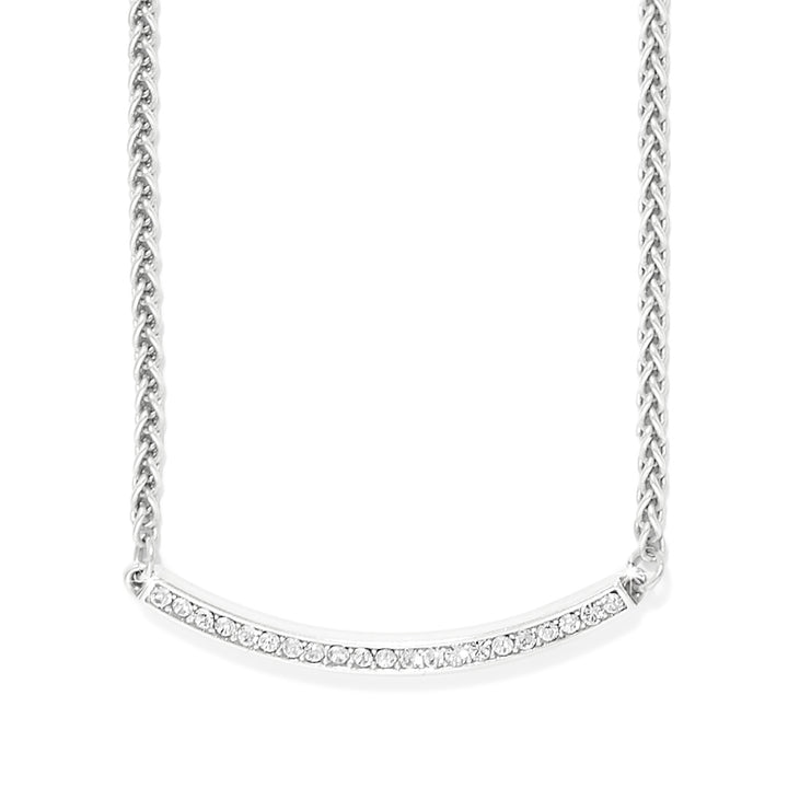 Meridian Geo Bar Necklace - Silver