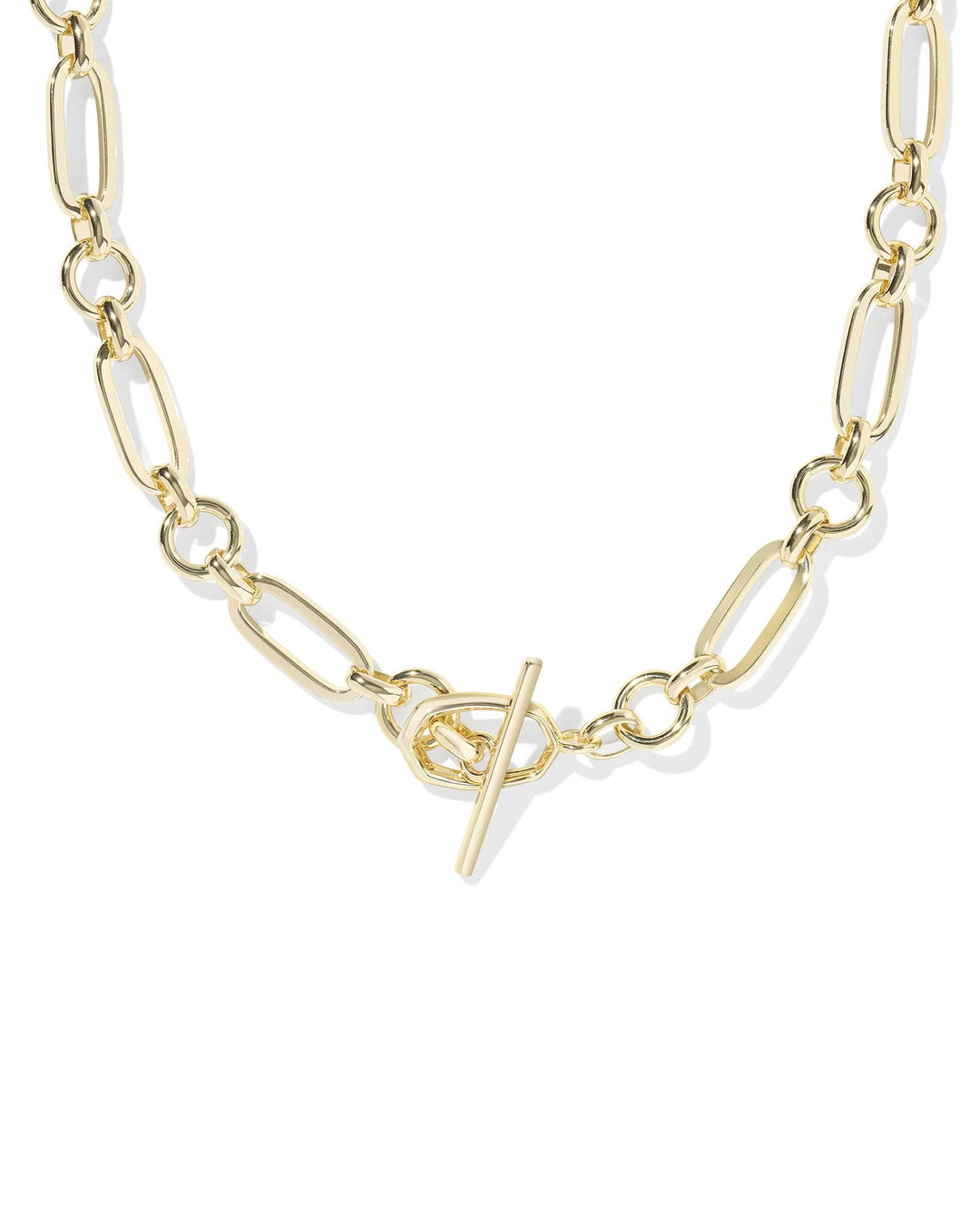 KENDRA SCOTT SYLVIA METAL LINK AND CHAIN NECKLACE - GOLD
