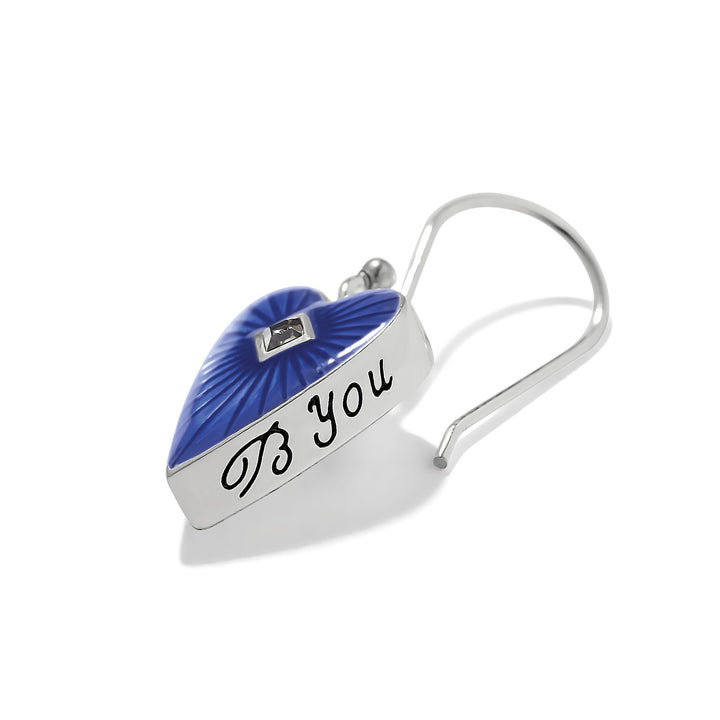 Love Messages B You French Wire Earrings - Silver-Blue