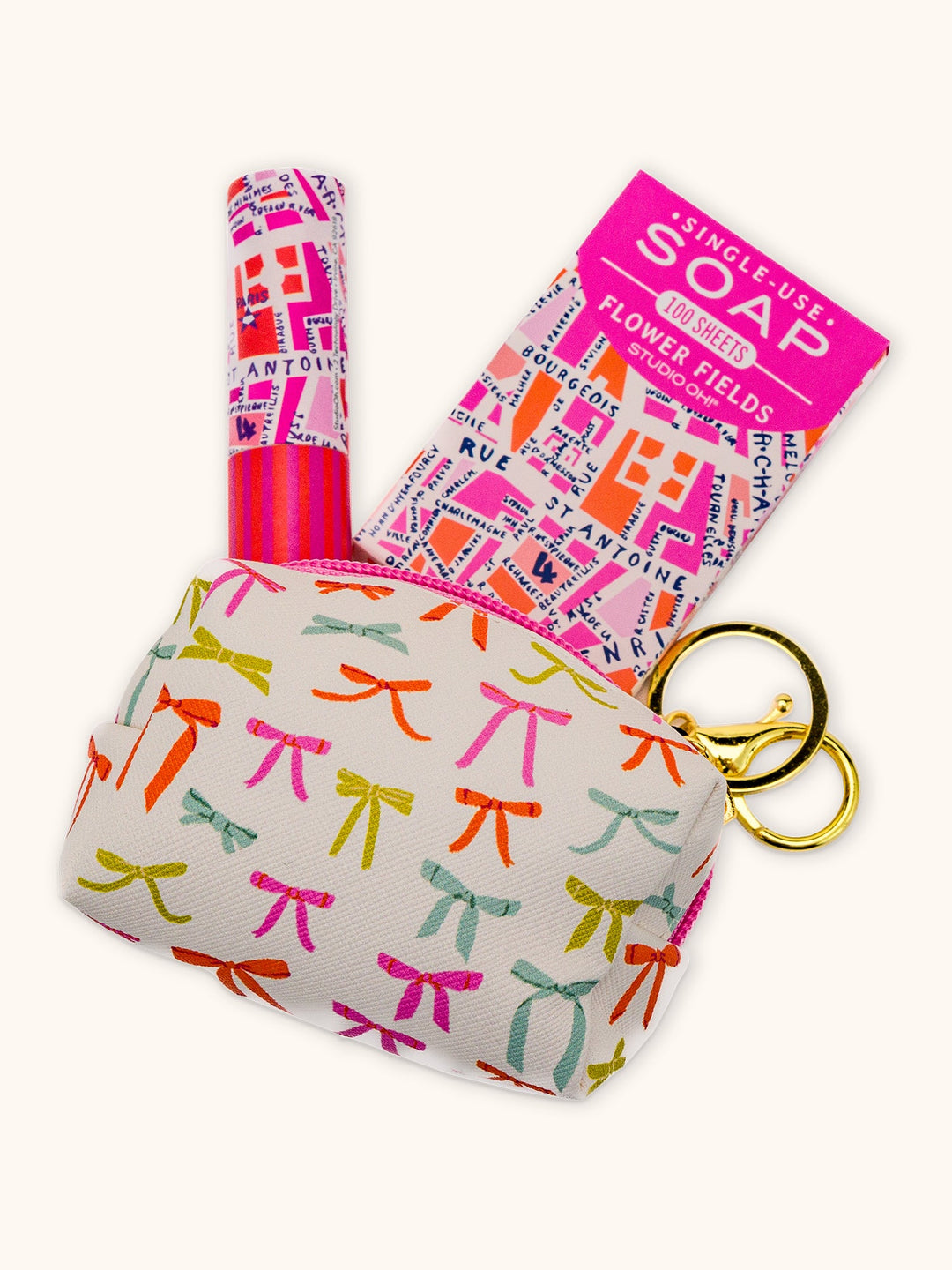 KEY CHAIN POUCH - PUT A BOW ON IT