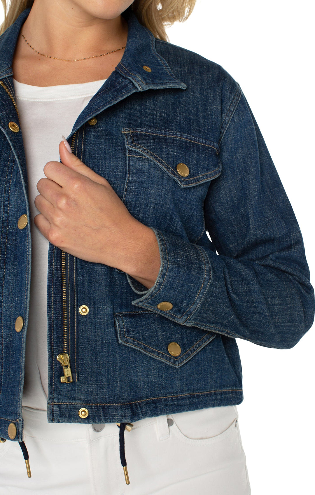 CROPPED CARGO JACKET - LAGUNA BEACH