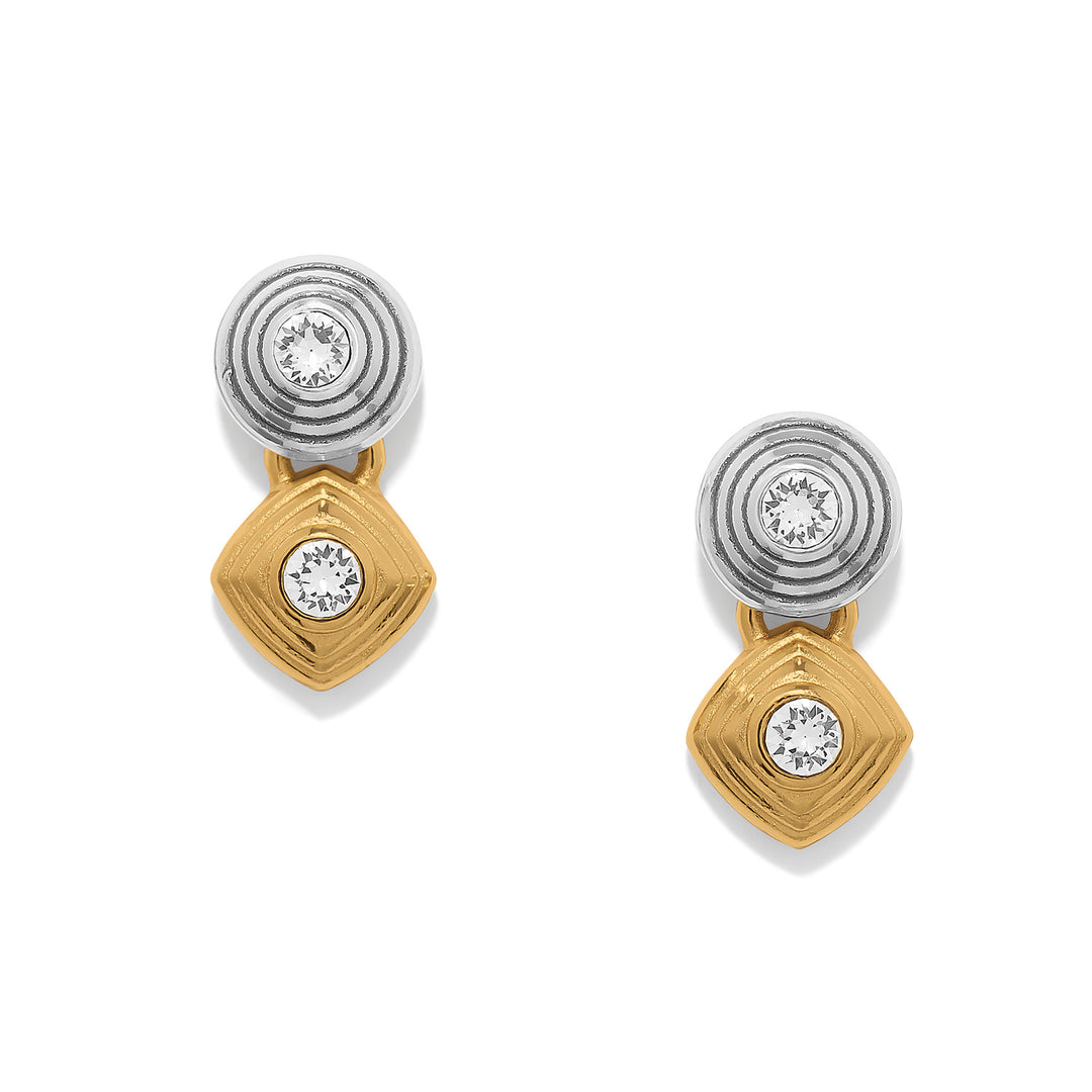 Meridian Etage II Post Drop Earrings - Silver-Gold