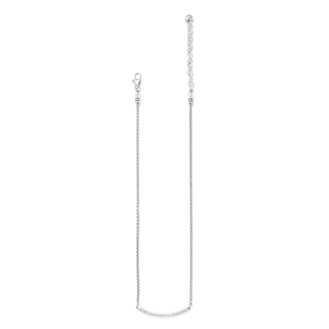Meridian Geo Bar Necklace - Silver