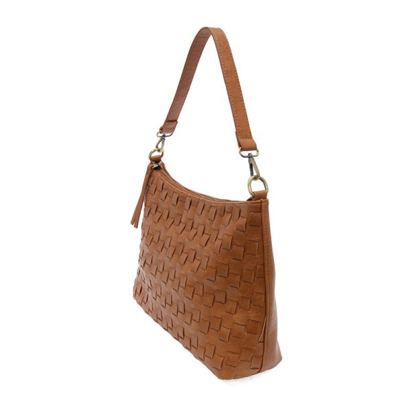 WINNE WOVEN HOBO - COGNAC