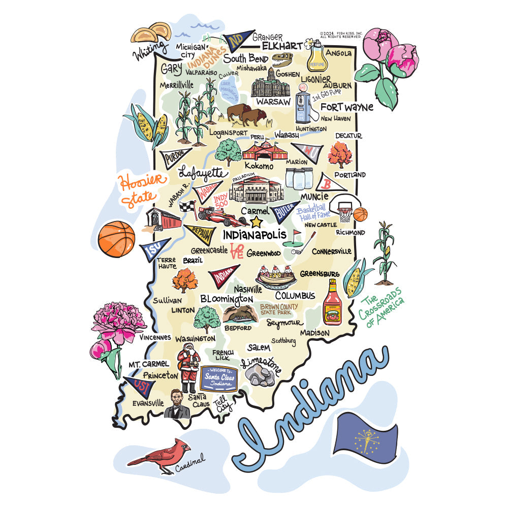 22OZ TRAVEL MUG - INDIANA