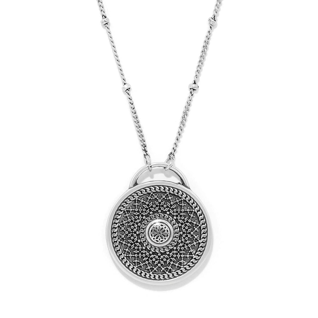 Ferrara Segreta Medallion Petite Necklace - Silver-Gold