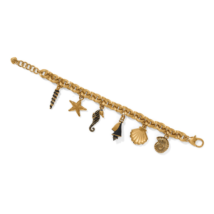 Twilight Waters Charm Bracelet - Gold-Black