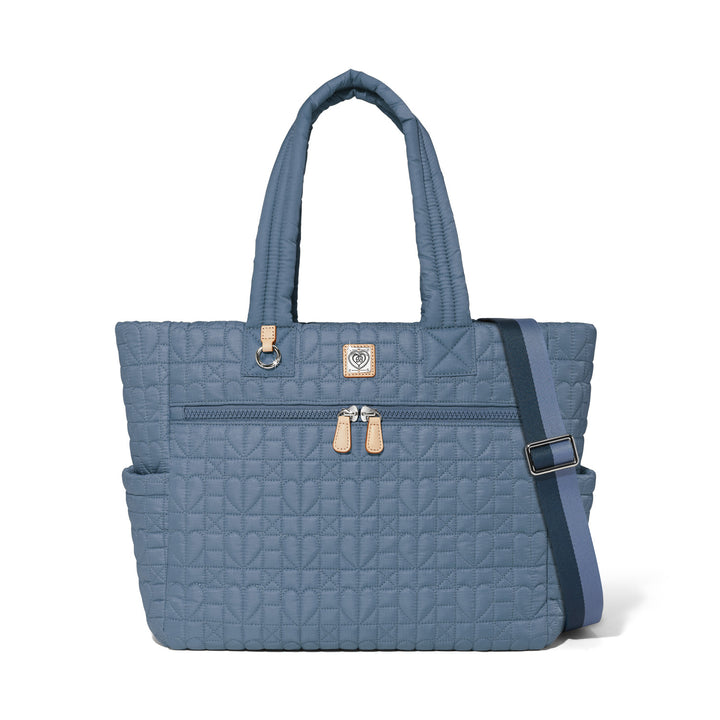 Amara Large Tote - Powder Blue