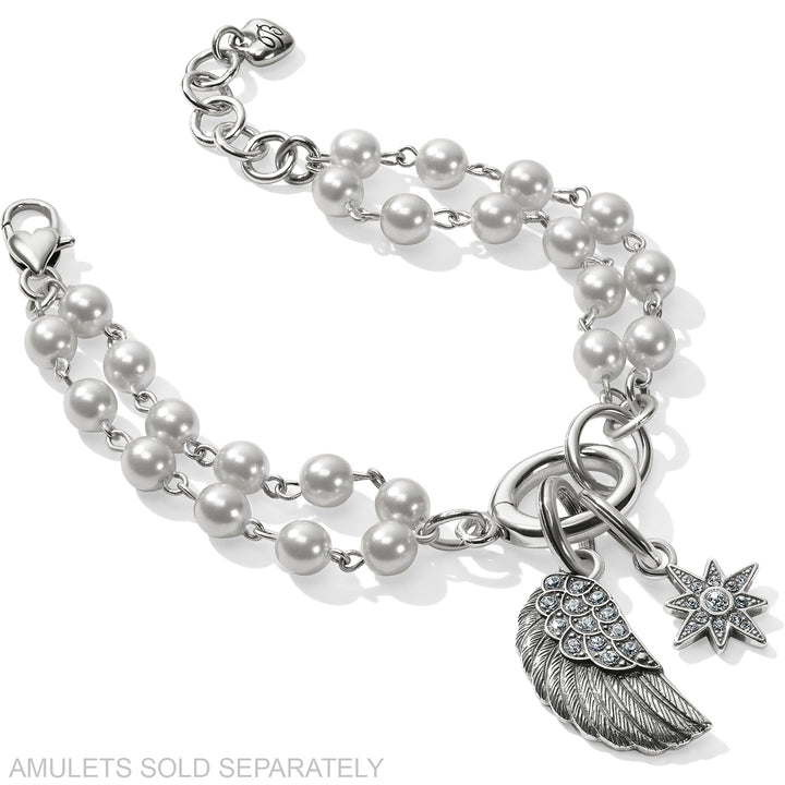 Victoria Charm Bracelet - Silver/Pearl