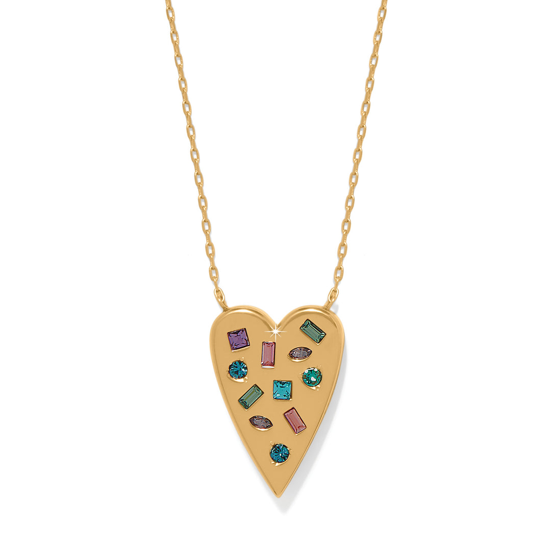 Love Messages B Radiant Bright Necklace - Gold-Multi