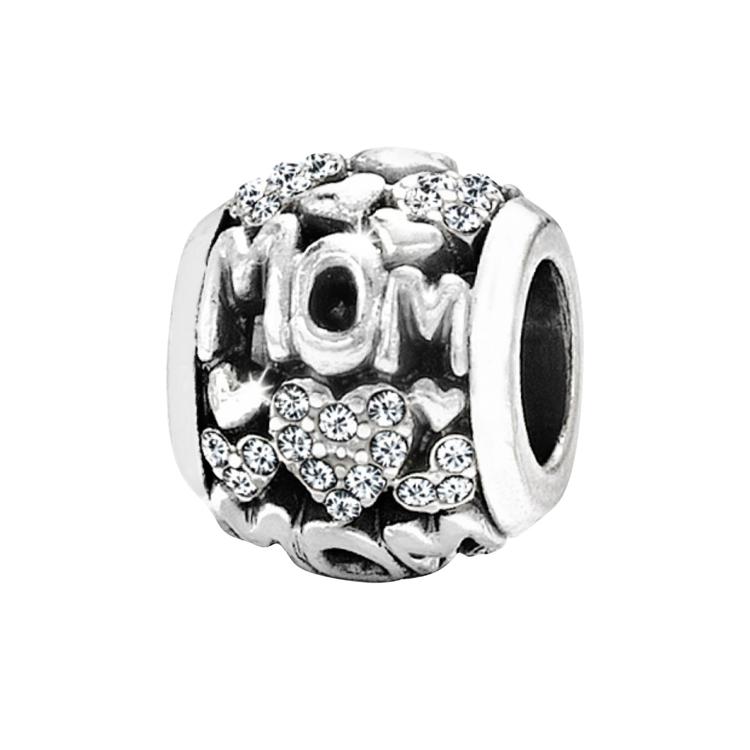 Love Mom Bead - SILVER