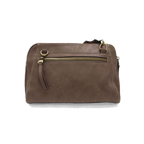 GIGI CROSSBODY W/WOVEN WRIST STRAP - TAUPE