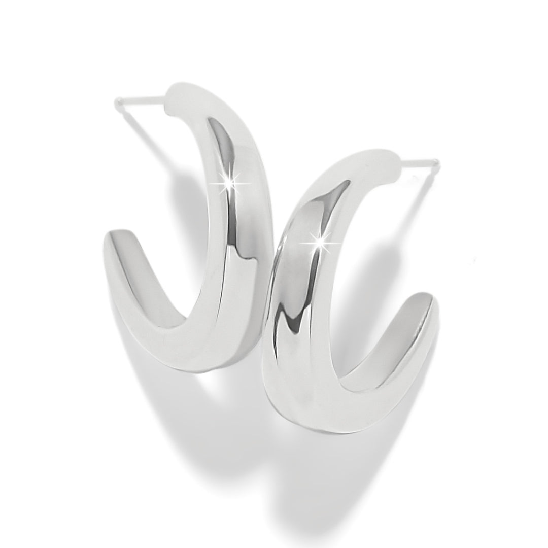 Cascade Rio Hoop Earrings - Silver