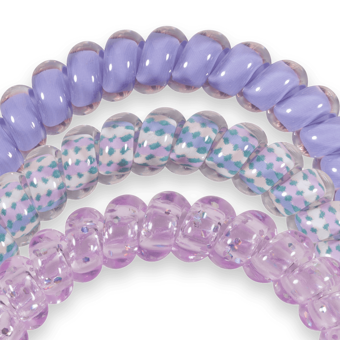 TELETIES SMALL HAIR TIES S/3 - LAVENDER MIST
