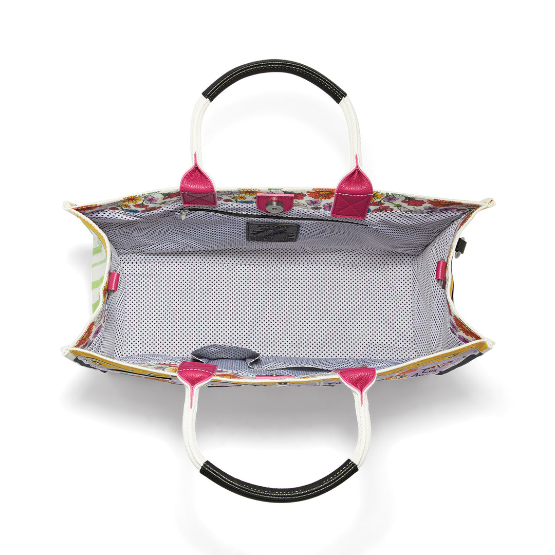 Fashionista Wanderlust Large Cavas Tote - Multi