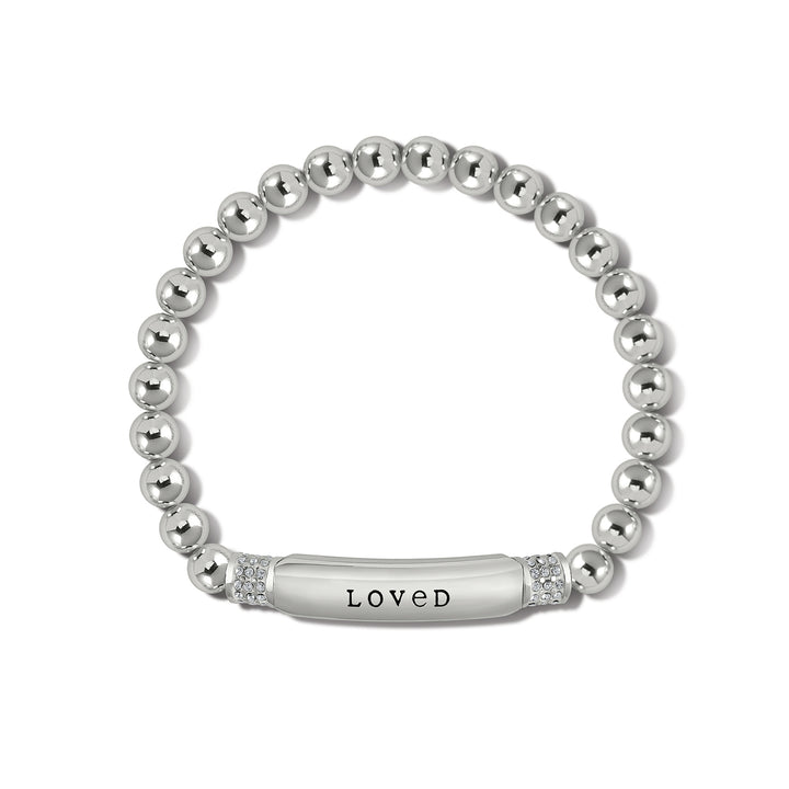 MERIDIAN PETITE LOVE STRETCH BRACELET - SILVER