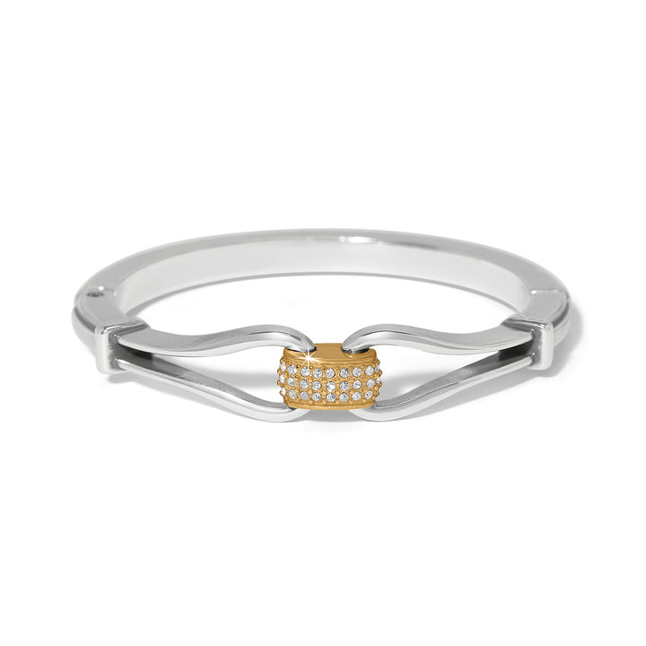 Meridian Classic Hinged Bangle - Silver-Gold