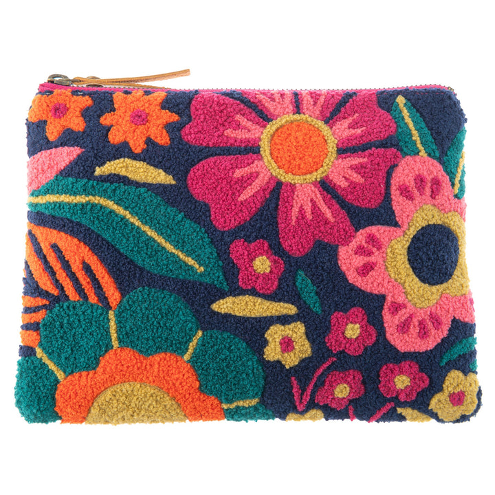 EMBROIDERED CARRY ALL - RETRO FLORAL