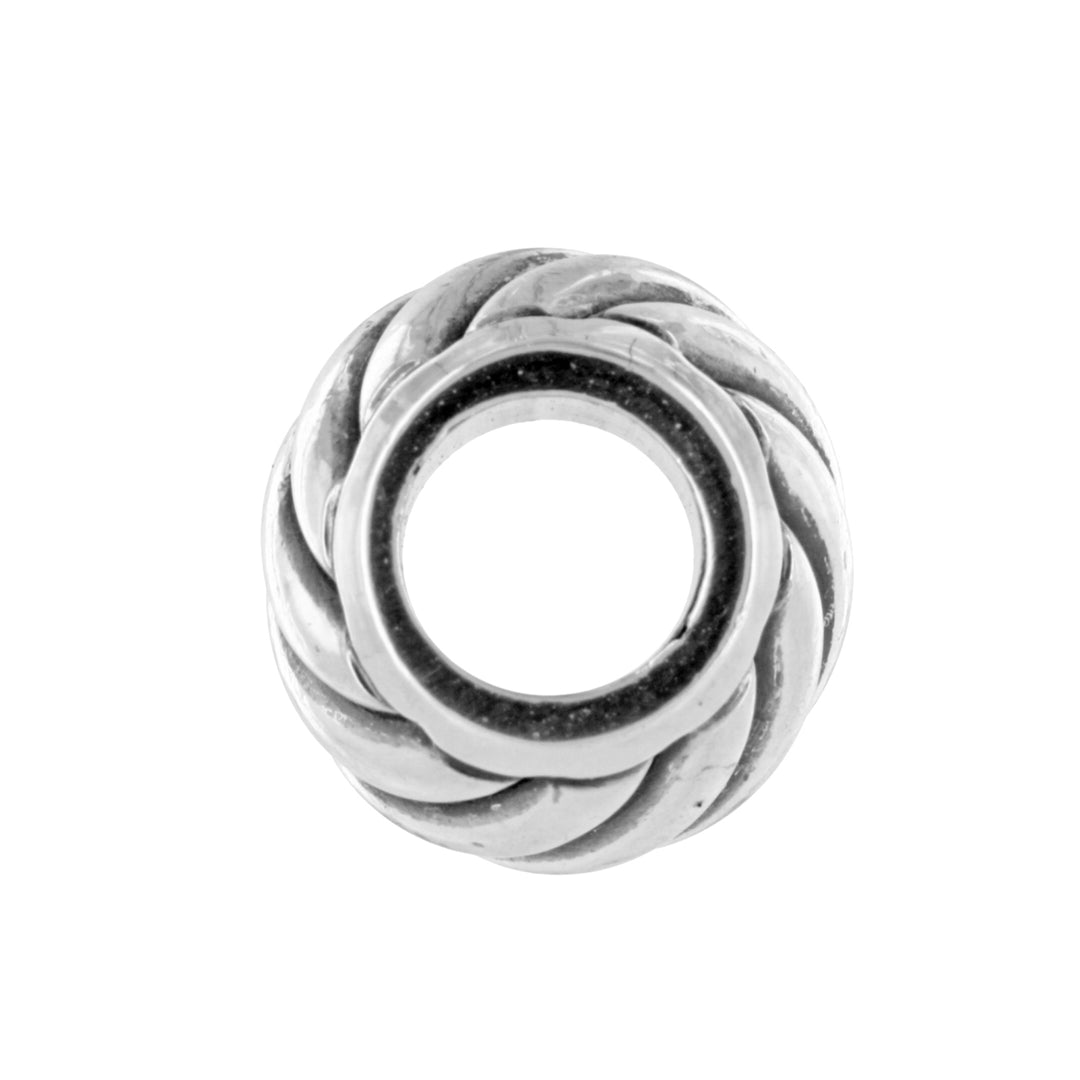 ROPE & ROLL BEAD - SILVER