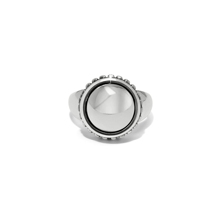 Pretty Tough Bold Stud Ring - Silver - Size 6