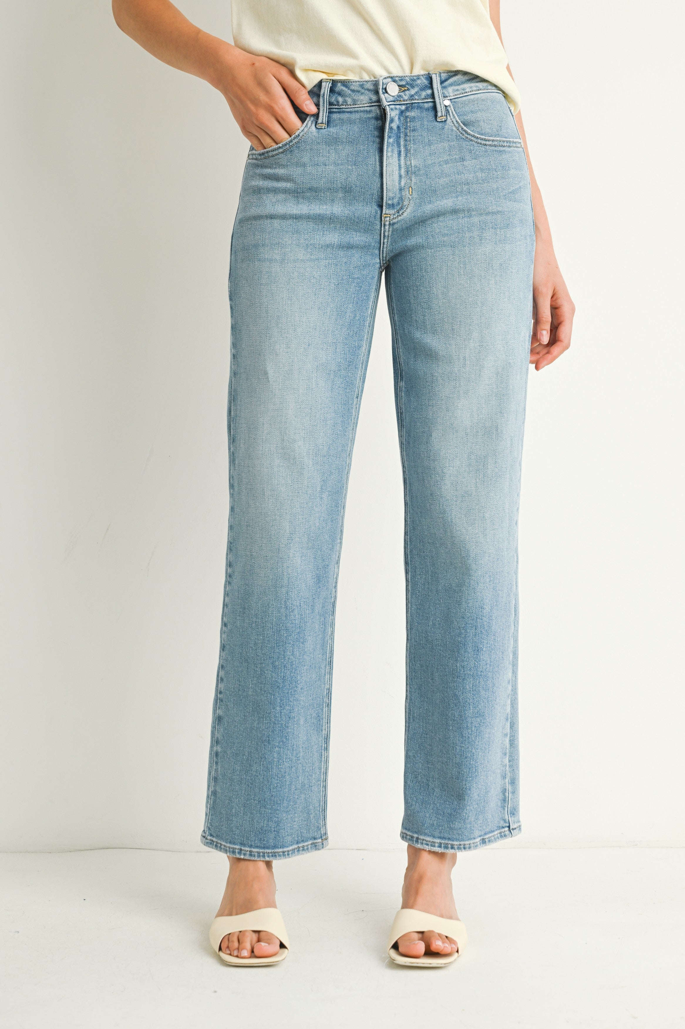 JBD MID RISE STRETCHY STRAIGHT JEANS - 29