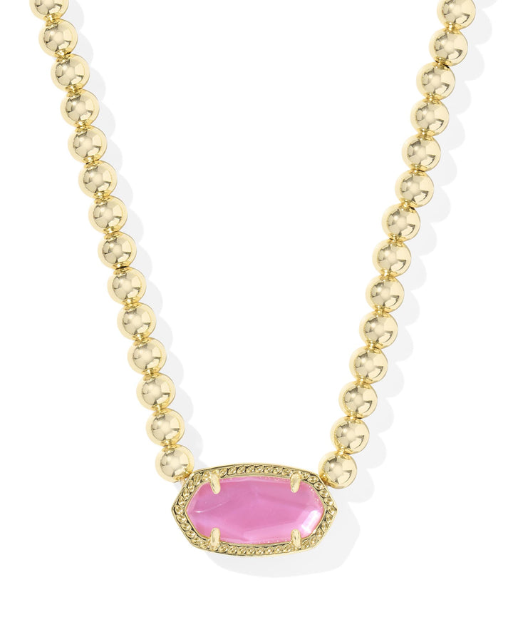 KENDRA SCOTT ELISA BEADED NECKLACE - GOLD AZALEA ILLUSION