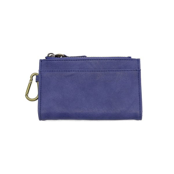 BOBBIE BIFOLD WALLET W/CARABINER - COBALT