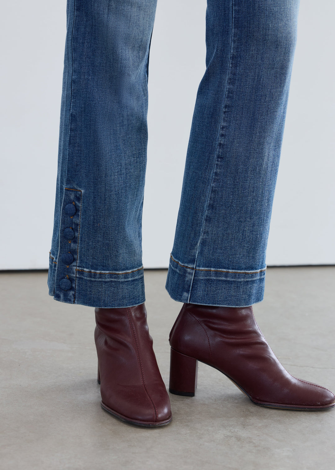 FDJ PULL ON ANKLE BOOT JEANS - DARK