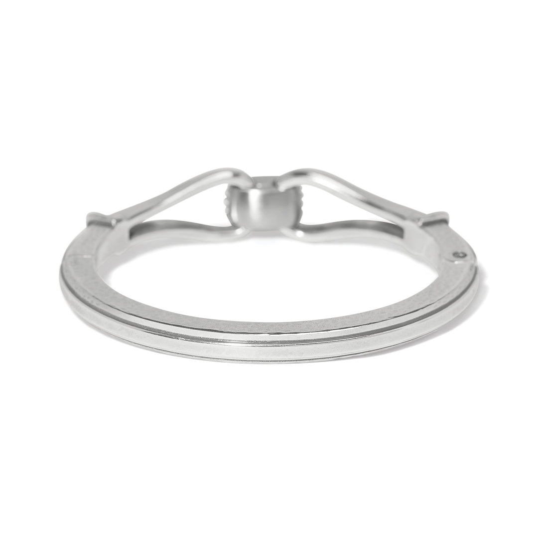 Meridian Classic Hinged Bangle - Silver