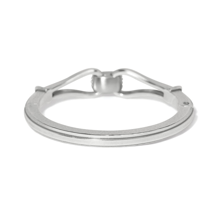 Meridian Classic Hinged Bangle - Silver