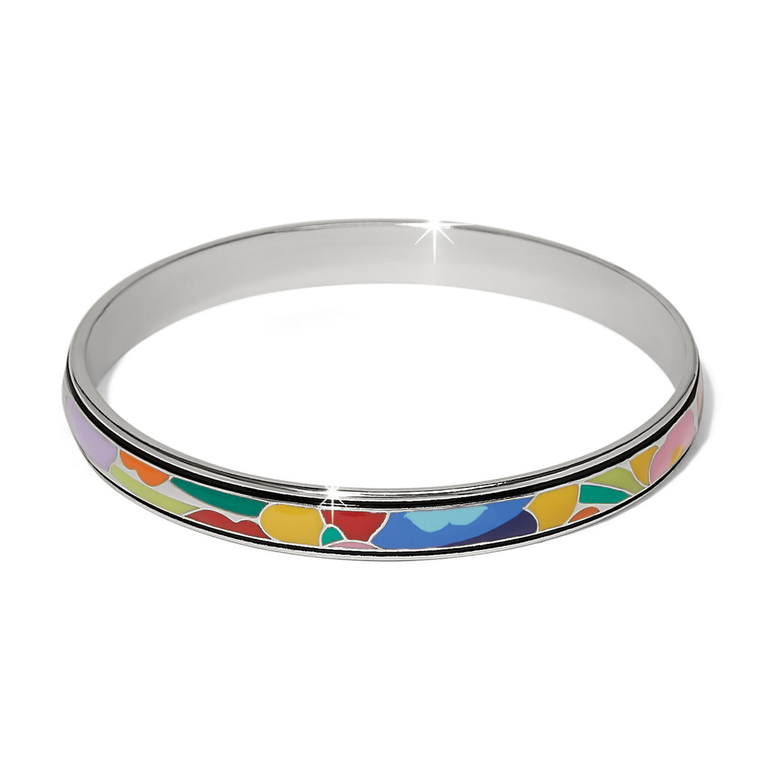 Colormix Meadow Round Bangle - Silver-Multi