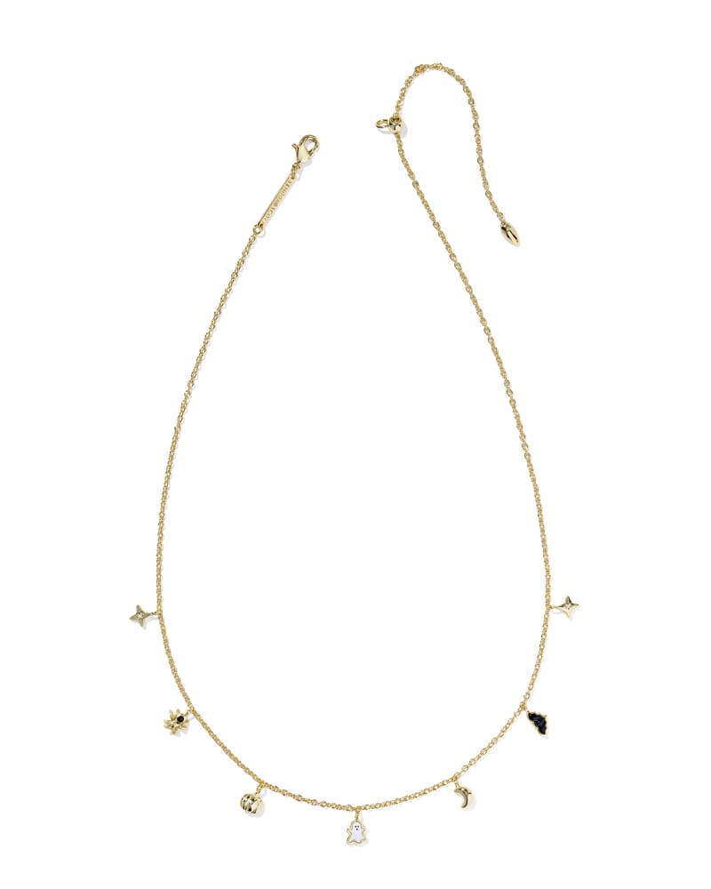 KENDRA SCOTT HALLOWEEN STRAND NECKLACE - GOLD MULTI MIX