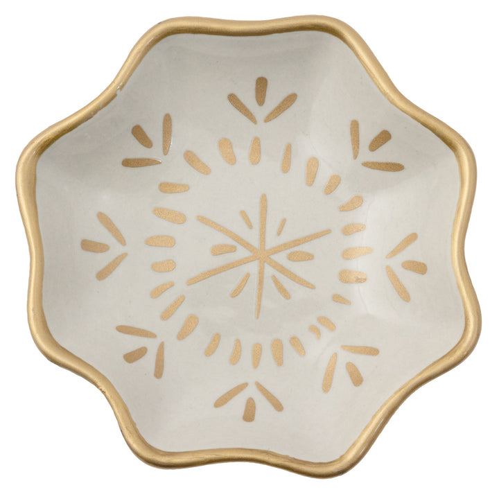 LARGE SHAPED TRINKET TRAY - WHITE