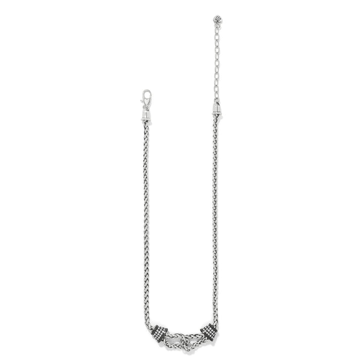 Meridian Ventus Necklace - Silver-Black