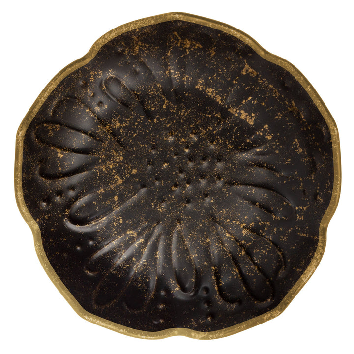 LARGE SHAPED TRINKET TRAY - BLACK