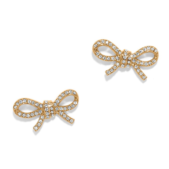 Illumina Bow Post Earrings - Gold