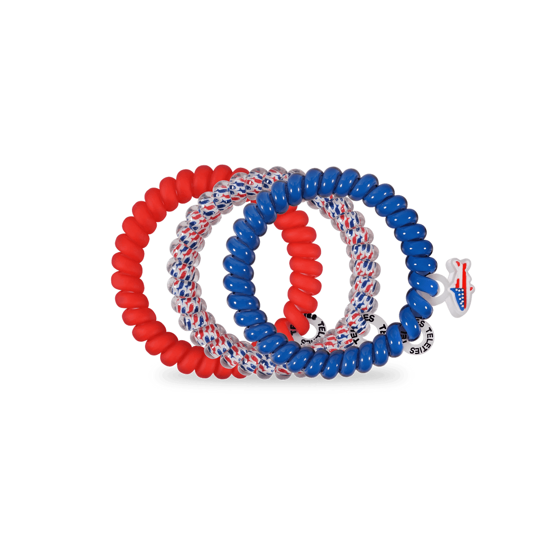 TELETIES SMALL HAIR TIES S/3 - SEA TO SHINING SEA
