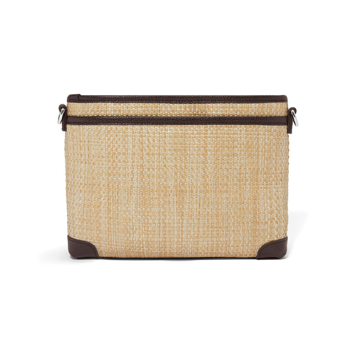 Jordyn Straw Cross Body Organizer - Natural-Cocoa