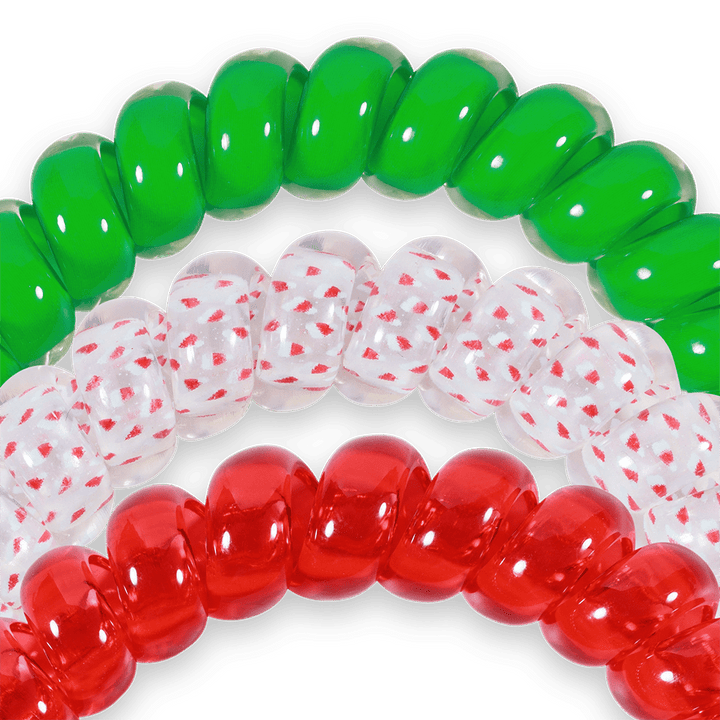 TELETIES LARGE HAIR TIES S/3 - SECRET SANTA