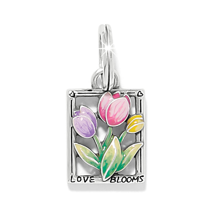 La Tulipe Charm - Silver-Multi