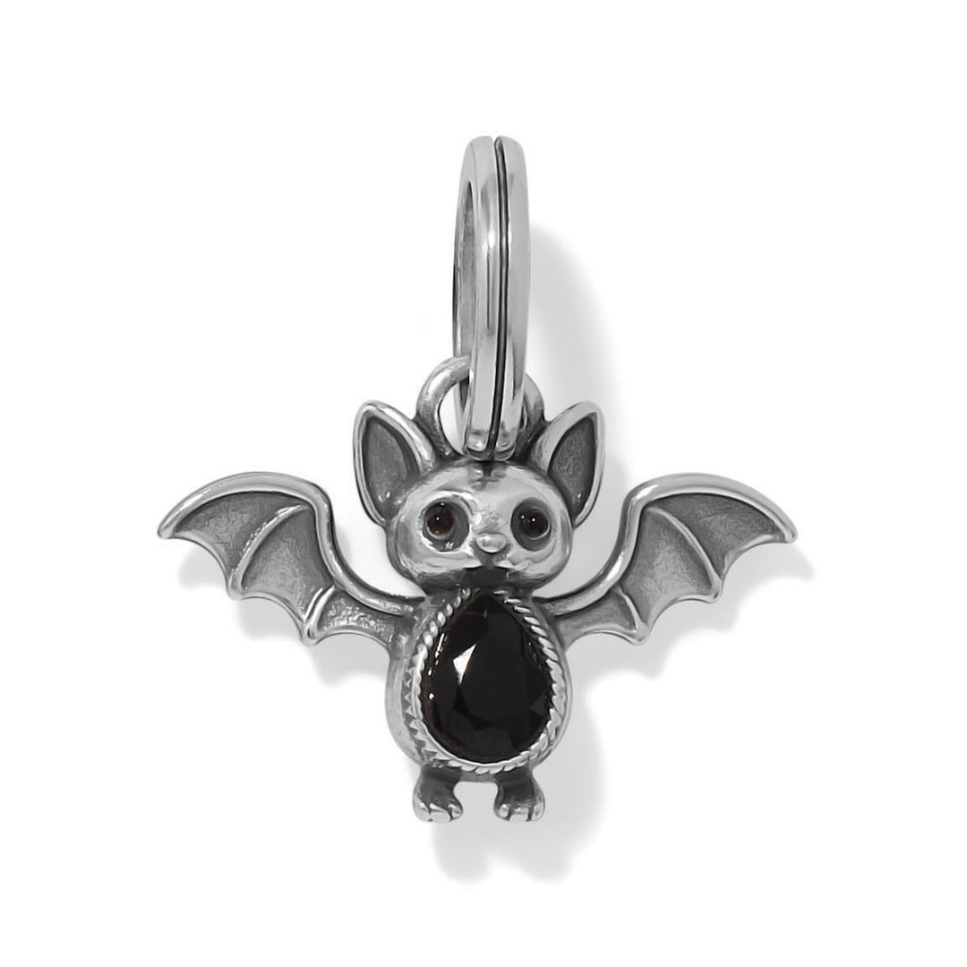 Batty Charm -Silver-Black