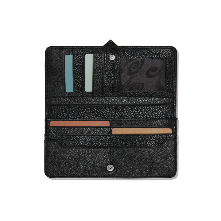 Cascade Large Wallet - Black-Chocolate