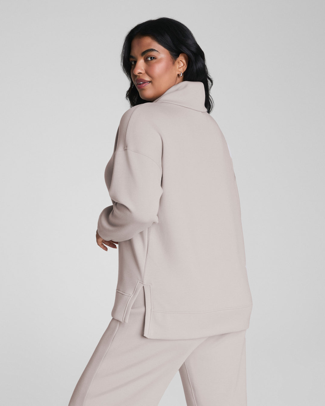 SPANX AIRESSENTIALS TUNIC SWEATER - FRENCH GREY