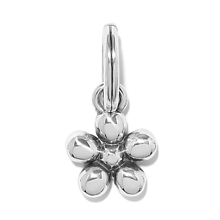 Enchanting Gem Flower Charm - Silver-Multi