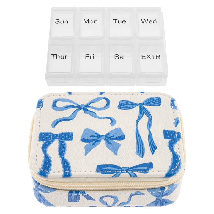 TRAVEL PILL CASE - BOWS