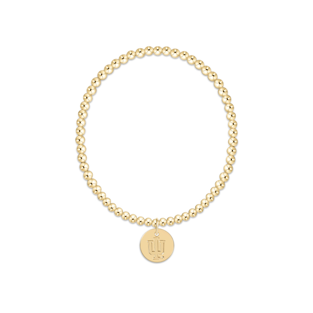 ECOLLEGIATE CLASSIC GOLD 3MM BRACELET - IU