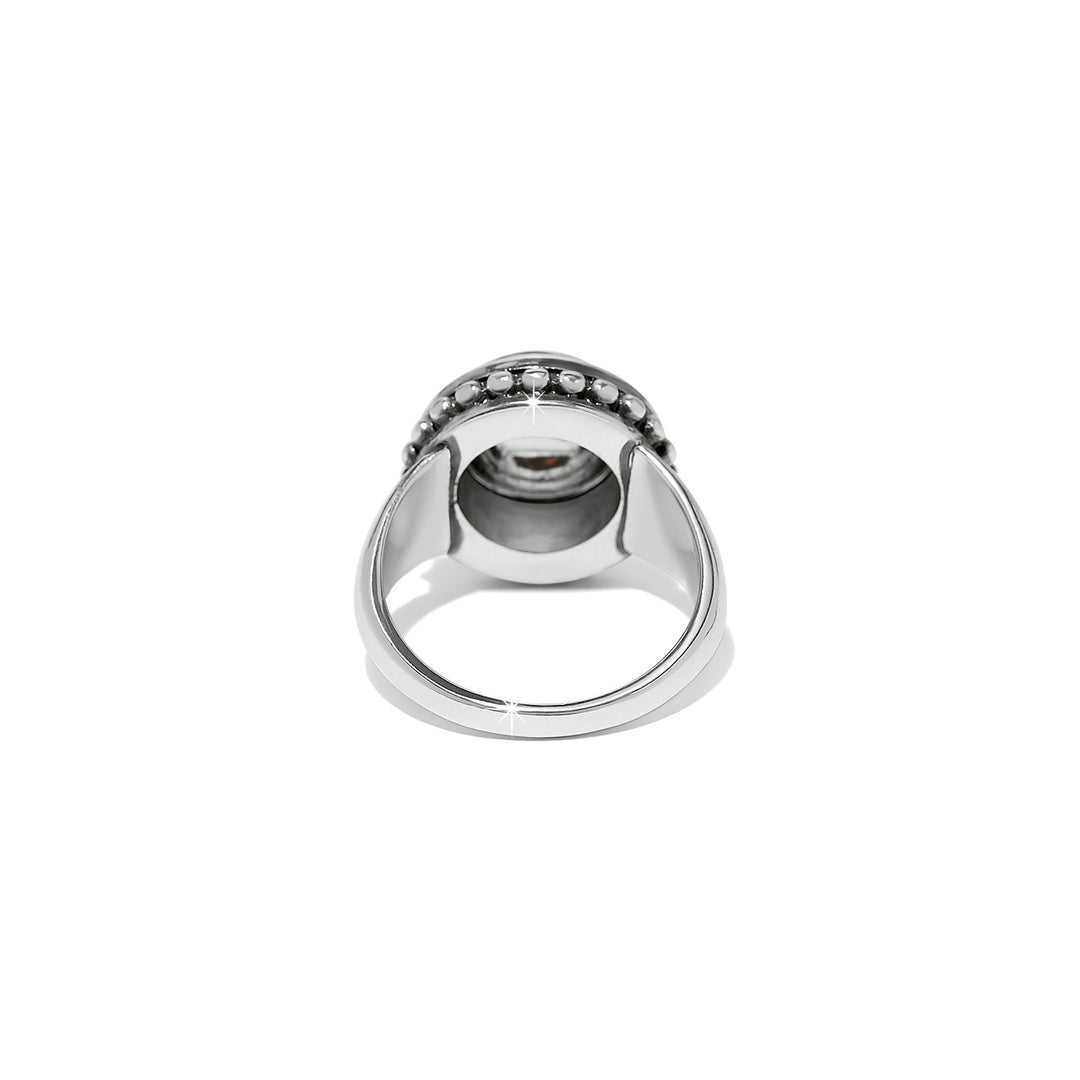 Pretty Tough Bold Stud Ring - Silver - Size 6