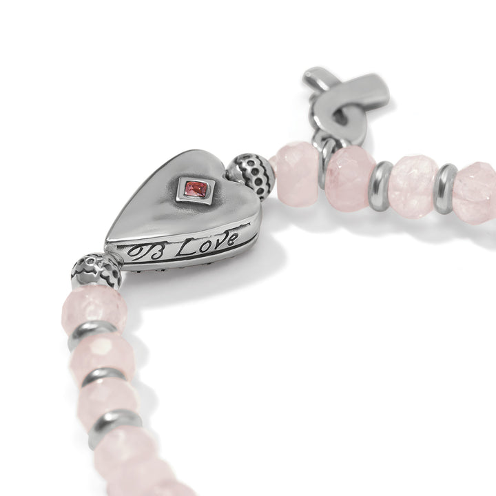 Power Of Pink 2026 Stretch Bracelet -Silver-Pink