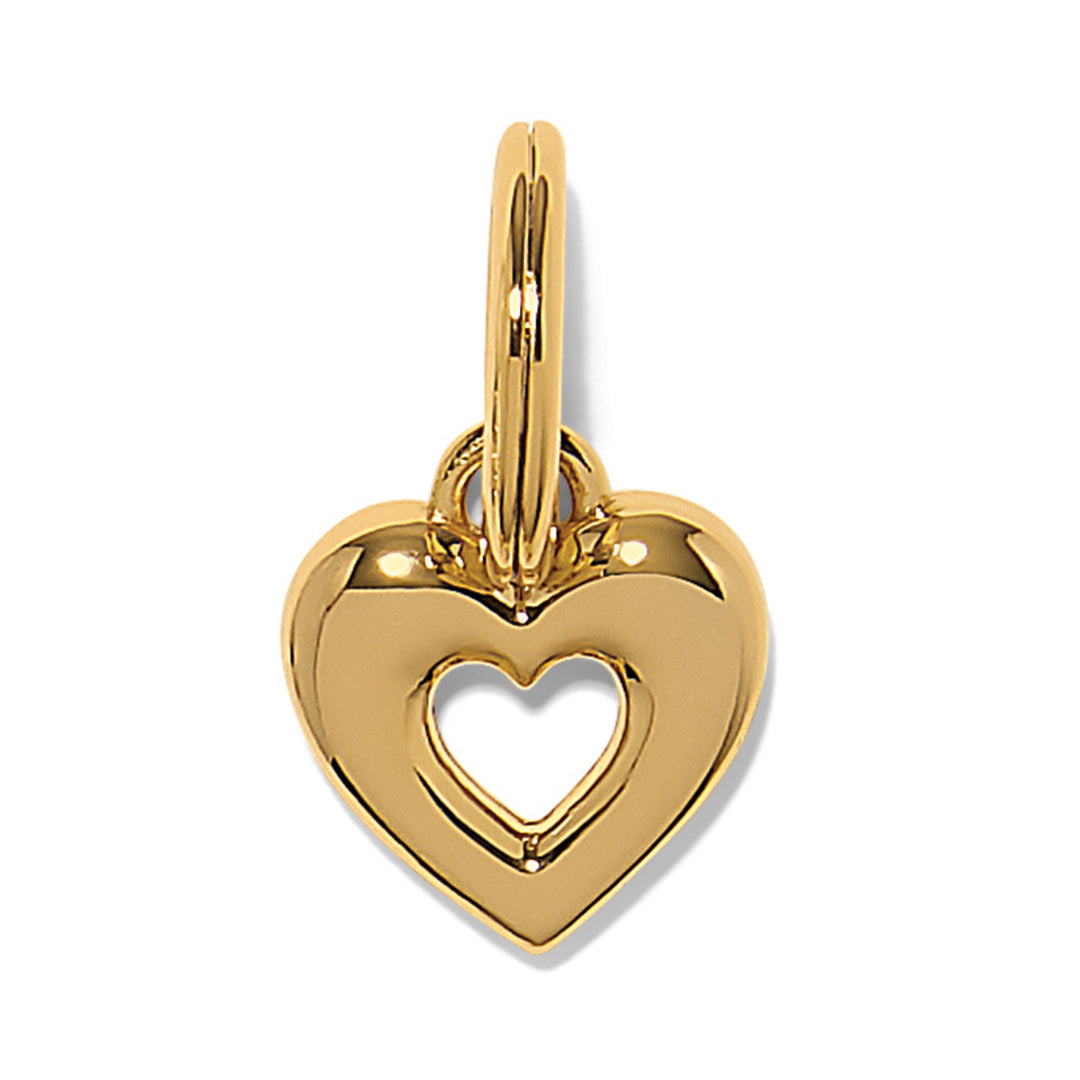 Enchanting Gem Heart Charm - Silver-Multi