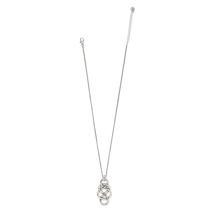 Interlok Braid Pendant Necklace - Silver